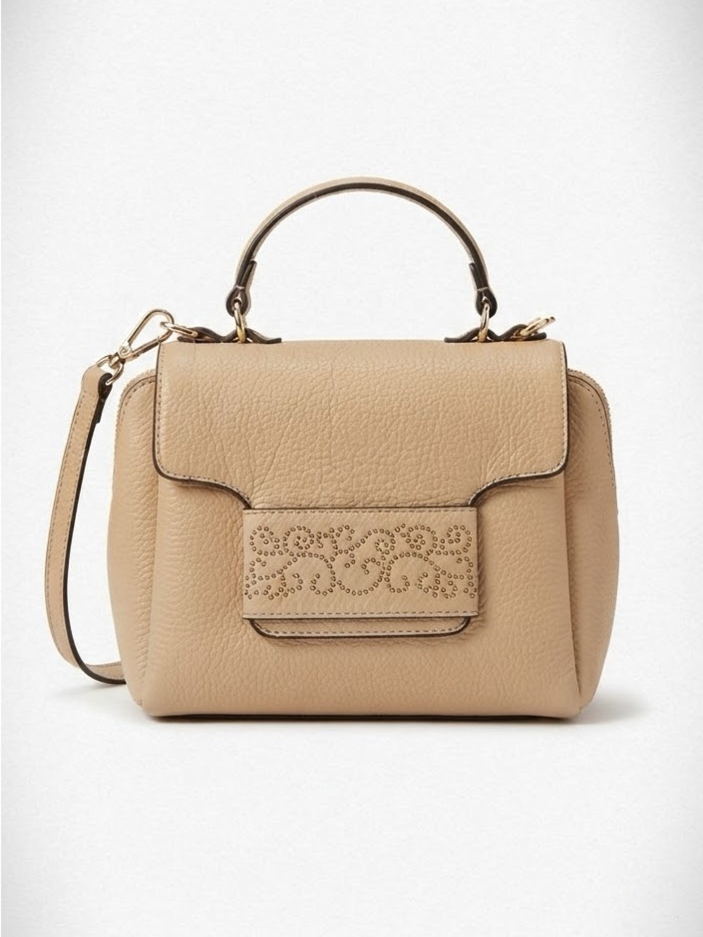 Enzo Angiolini Cream Tan Mini Crossbody Bag